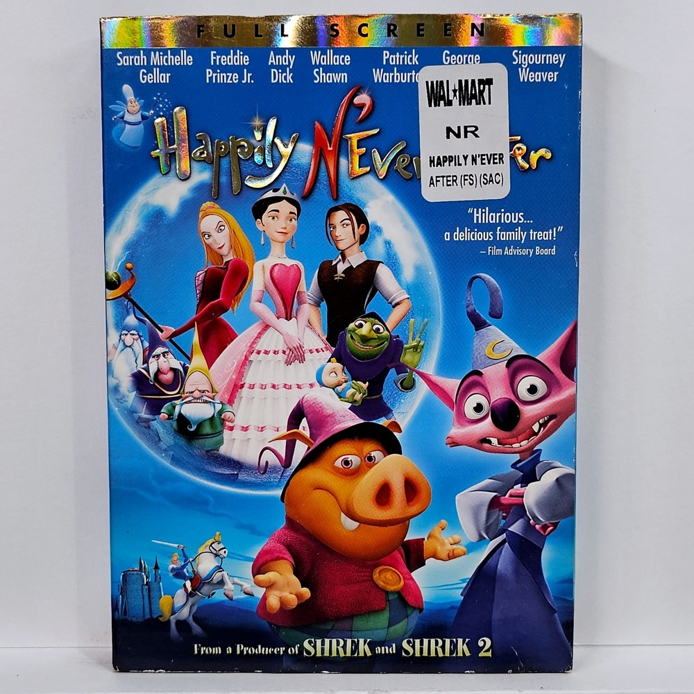Happily N'Ever After DVD Full‎ Screen Animated Movie Sarah Michelle Gellar PG